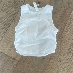 ALO Yoga White Crop Top
